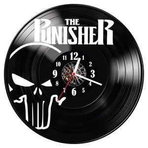 Zegar ścienny z płyty winylowej The Punisher 1108.14