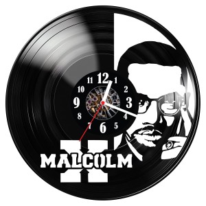 Zegar ścienny z płyty winylowej Malcolm X 1109.14
