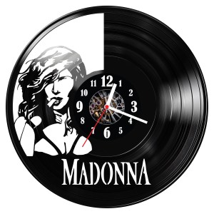 Zegar ścienny z płyty winylowej Madonna 1113.14