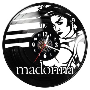 Zegar ścienny z płyty winylowej Madonna 1114.14