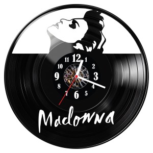 Zegar ścienny z płyty winylowej Madonna 1116.14