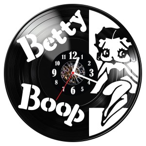 Zegar ścienny z płyty winylowej Betty Boop 1128.14