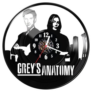 Zegar ścienny z płyty winylowej Grey's Anatomy 1399.14