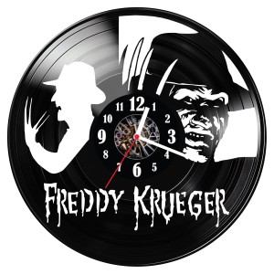Zegar ścienny z płyty winylowej Freddy Krueger 1130.14
