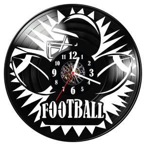 Zegar ścienny z płyty winylowej Football 1386.14