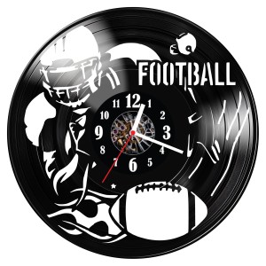 Zegar ścienny z płyty winylowej Football 1385.14