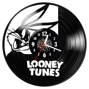 Zegar ścienny z płyty winylowej Looney Tunes 1154.14