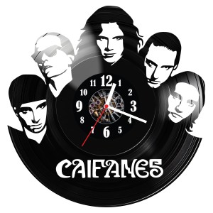Zegar ścienny z płyty winylowej Caifanes 1371.14