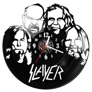 Zegar ścienny z płyty winylowej Slayer 1370.14