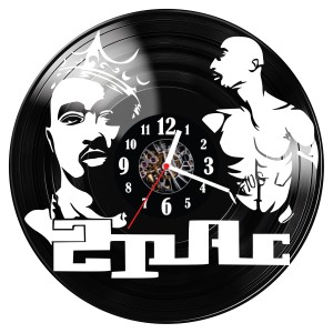 Zegar ścienny z płyty winylowej 2Pac 1359.14