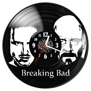 Zegar ścienny z płyty winylowej Breaking Bad 1171.14