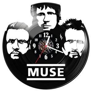 Zegar ścienny z płyty winylowej Muse 1332.14