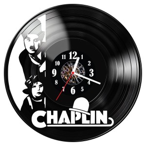 Zegar ścienny z płyty winylowej Charlie Chaplin 1174.14