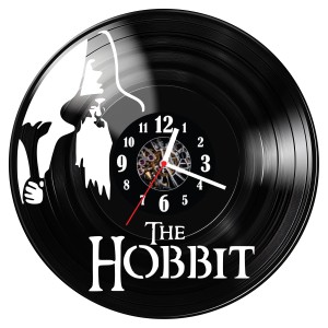 Zegar ścienny z płyty winylowej Hobbit 1181.14