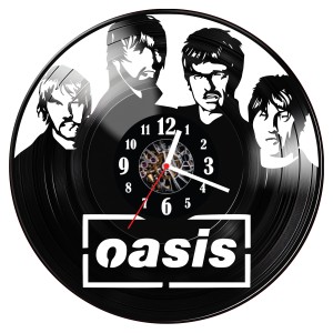 Zegar ścienny z płyty winylowej Oasis 1330.14