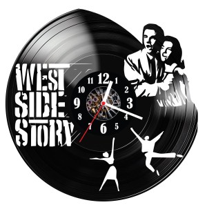 Zegar ścienny z płyty winylowej West Side Story 1306.14