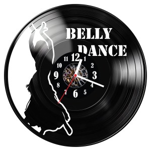Zegar ścienny z płyty winylowej Belly dance 1192.14