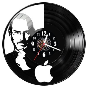 Zegar ścienny z płyty winylowej Steve Jobs 1252.14