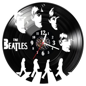Zegar ścienny z płyty winylowej The Beatles 1253.14