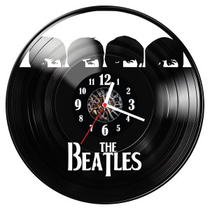 Zegar ścienny z płyty winylowej The Beatles 1256.14
