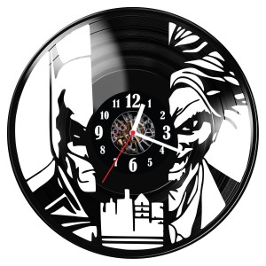 Zegar ścienny z płyty winylowej Batman 1261.14