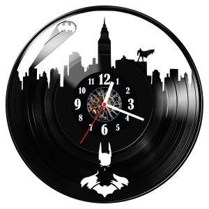 Zegar ścienny z płyty winylowej Batman 1262.14