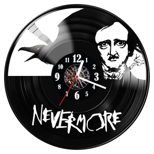 Zegar ścienny z płyty winylowej Nevermore 1276.14