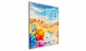 OBRAZ NA SZKLE KWADRATOWY 40x40cm 082 Plaża