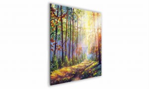 OBRAZ NA SZKLE KWADRATOWY 40x40cm 086 Promienie słońca