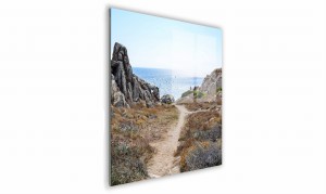 OBRAZ NA SZKLE KWADRATOWY 40x40cm 100 Ścieżka nad morze