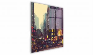 OBRAZ NA SZKLE KWADRATOWY 50x50cm 064 Miejskie światła