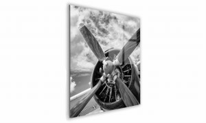 OBRAZ NA SZKLE KWADRATOWY 50x50cm 101 Śmigło