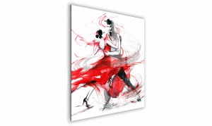 OBRAZ NA SZKLE KWADRATOWY 50x50cm 102 Taniec