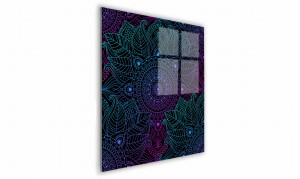 OBRAZ NA SZKLE KWADRATOWY 70x70cm 060 Mandala