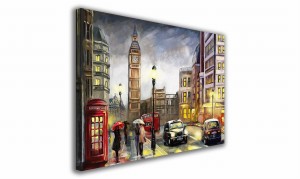 OBRAZ NA PŁÓTNIE 108 Wieczór w Londynie 30x20cm