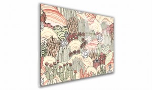OBRAZ NA SZKLE PROSTOKĄTNY 30x20cm 040 Kaktusy