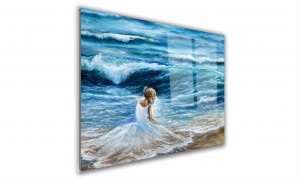 OBRAZ NA SZKLE PROSTOKĄTNY 60x40cm 066 Morska bryza