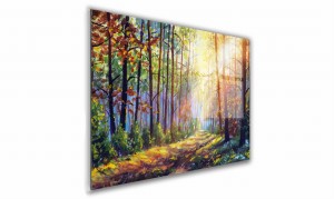 OBRAZ NA SZKLE PROSTOKĄTNY 40x30cm 086 Promienie słońca