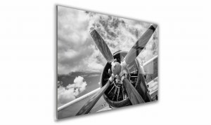 OBRAZ NA SZKLE PROSTOKĄTNY 30x20cm 101 Śmigło