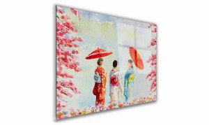 OBRAZ NA SZKLE PROSTOKĄTNY 40x30cm 077 Japonia