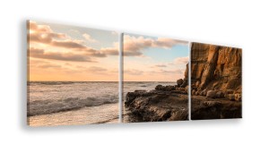 OBRAZ NA PŁÓTNIE - 3-CZĘŚCIOWY - TYP A - Klif