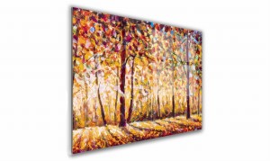 OBRAZ NA SZKLE PROSTOKĄTNY 40x30cm 112 Jesień