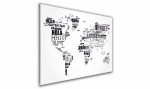 OBRAZ NA SZKLE PROSTOKĄTNY 30x20cm 128 Mapa