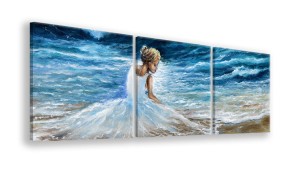 OBRAZ NA PŁÓTNIE - 3-CZĘŚCIOWY - TYP A - Morska bryza