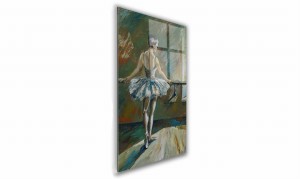 OBRAZ NA SZKLE PROSTOKĄTNY 60x90cm 004 Baletnica