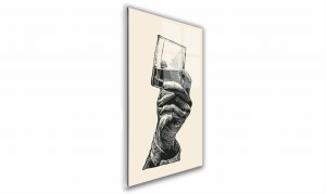 OBRAZ NA SZKLE PROSTOKĄTNY 40x60cm 107 Whisky