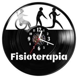 Zegar ścienny z płyty winylowej Fizjoterapia 1407.14