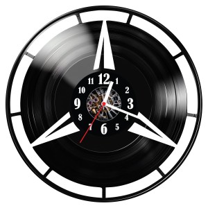 Zegar ścienny z płyty winylowej Mercedes 1426.14