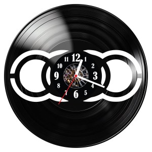 Zegar ścienny z płyty winylowej Audi 1434.14