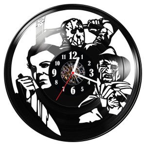 Zegar ścienny z płyty winylowej Horror 1451.14